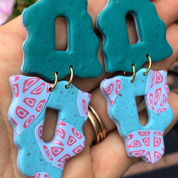 Handmade Polymer Clay Earrings - Picture 3 of 3